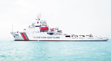 中國海警船今年八月將到訪馬尼拉港。（資料圖片）