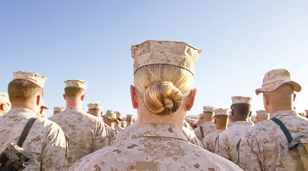 美國海軍陸戰隊爆出女兵裸照流出醜聞。（資料圖片）