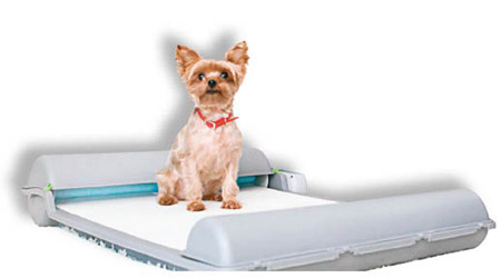 自動清除排泄物兼除臭的家居狗便盆「BrilliantPad」。