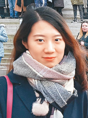 在英留學的中國學生郭小姐。