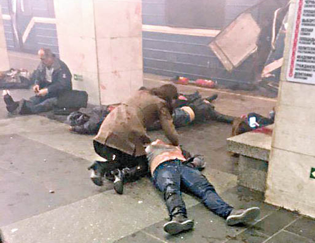 聖彼得堡恐襲地鐵爆炸10死50傷