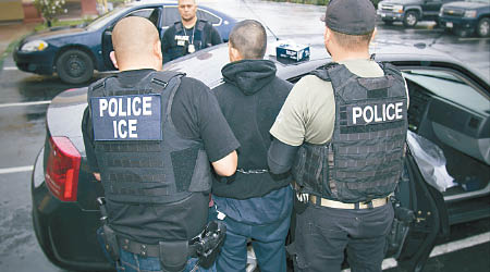 美國當局近期不斷拘捕非法移民。（資料圖片）