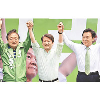 安哲秀（中）<br>55歲<br>國民之黨