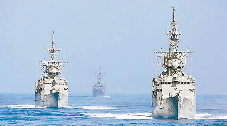 台灣向美國採購的兩艘佩里級護衞艦將抵台。圖為美軍佩里級護衞艦。（資料圖片）