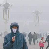 中國近年霧霾情況嚴峻。（資料圖片）