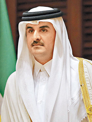 卡塔爾國王塔米暫時未正式回應事件。（資料圖片）