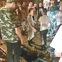 福建一名女童被大雨沖落下水管道。