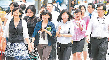 台灣薪金水平低，人才外流情況嚴重。（資料圖片）