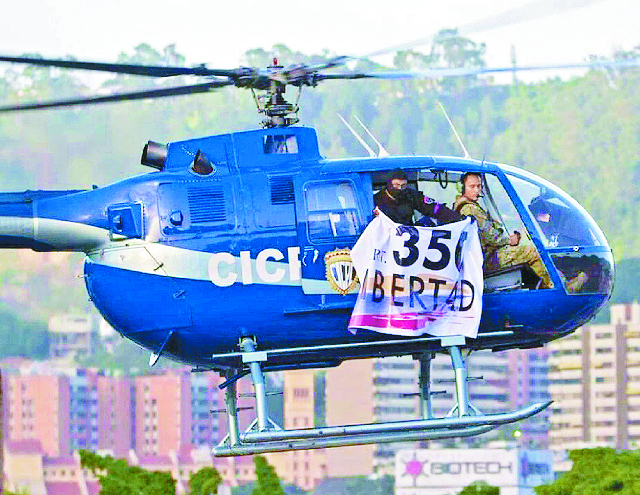 委國直升機襲首都掃射擲彈反貪腐