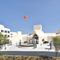 克魯茲稱會推動將中國駐美使館（圖）前方的廣場改名為「劉曉波廣場」。