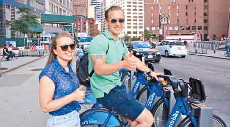 城市單車共享計劃獲不少紐約民眾支持。