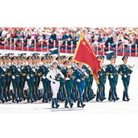 過往多次閱兵都是在北京天安門舉行。（資料圖片）