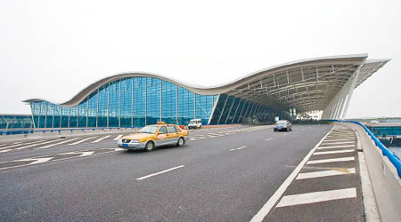上海浦東機場被禁新增航線。（資料圖片）