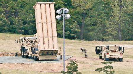 南韓部署美軍的薩德系統，爭議不斷。（資料圖片）