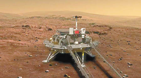 中俄將在太空領域合作，中國已研製火星探測車。（互聯網圖片）
