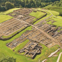 考古學家在古羅馬堡壘的地底發現騎兵營。（互聯網圖片）