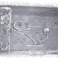 專家根據陪葬品判斷墓主是維京戰士高層。