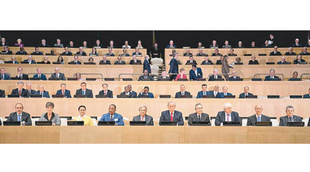 逾百個成員國代表雲集聯合國大會。