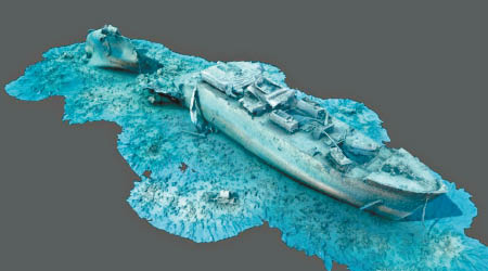 考古學家用照片及影片製成SS西斯爾戈姆號的模型。