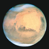 科學家在火星（圖）南面一處盆地發現水下熱液活動造成的沉積物。