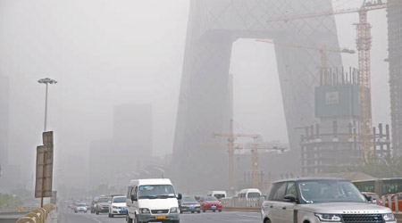 環保部加強治理京津冀的空污問題。（互聯網圖片）