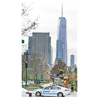 紐約市內保安明顯加強。（美聯社圖片）