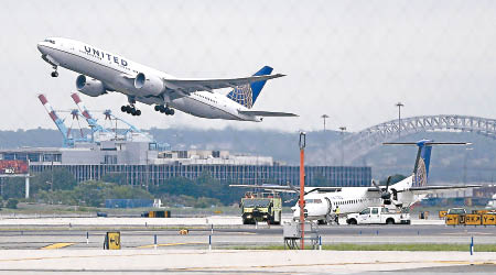 圖為聯合航空的客機。（資料圖片）