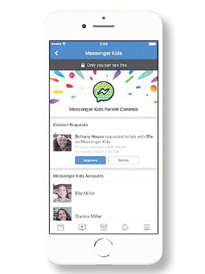 Fb推出新的免費應用程式「Messenger Kids」。（互聯網圖片）