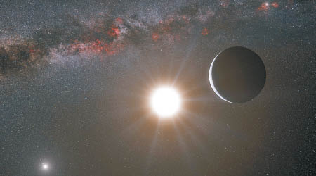 ＮＡＳＡ宣布未來將探索位於半人馬座的「南門二」恒星系，圖為構想圖。（資料圖片）