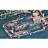 美國早前公開衞星圖片，指中國船隻向北韓船隻供油。（互聯網圖片）