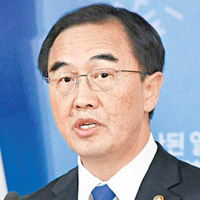 趙明均希望兩韓可探討改善雙邊關係。