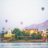 樂蜀是埃及有名的旅遊勝地，不少遊客會乘坐熱氣球。（資料圖片）
