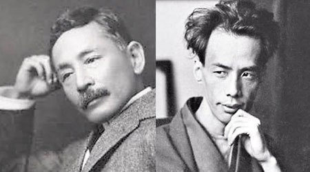日本所申請的海底地名，包括日本文豪夏目漱石（左）及芥川龍之介（右）的名稱。（互聯網圖片）