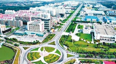 北京臨空經濟核心區的模擬圖。（互聯網圖片）