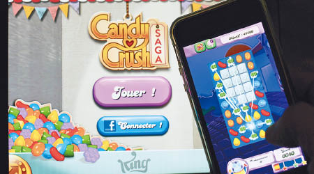 Candy Crush深受全球玩家歡迎。（資料圖片）