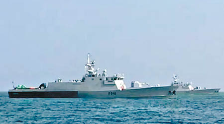 中國向孟加拉國交付的艦艇。（互聯網圖片）