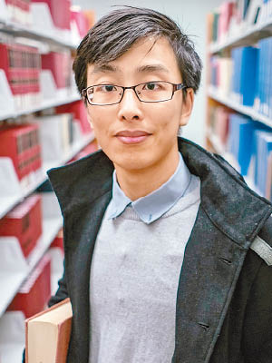 圖為在加拿大留學的中國學生章聞韶。（互聯網圖片）
