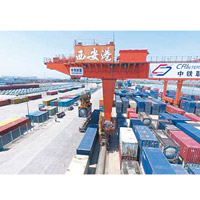 中國一帶一路項目推動港口物流發展。（資料圖片）