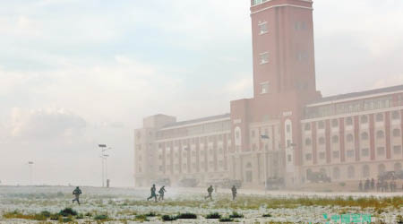 解放軍曾在疑似台灣的總統府的建築物進行攻擊訓練。（資料圖片）