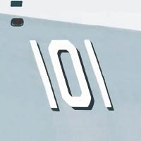 055型導彈驅逐艦舷號為「101」。