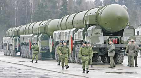 普京稱研發了全新的重型洲際彈道導彈薩爾馬特。（資料圖片）