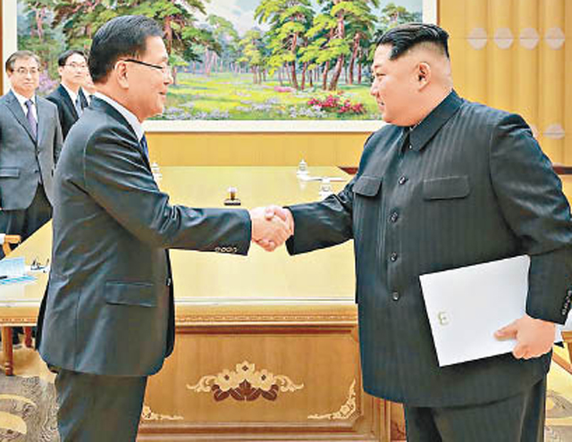 金正恩允停射導彈棄核攻 兩韓下月首腦會談