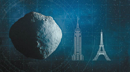 小行星直徑比帝國大廈高度還要長。（資料圖片）