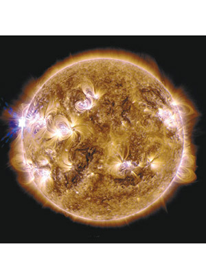地磁場有助阻止太陽風入侵地球。（資料圖片）