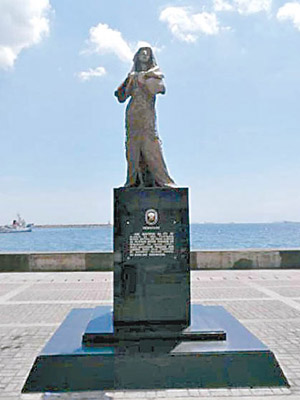 「慰安婦」銅像原被安放在羅哈斯大道。（互聯網圖片）