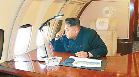 金正恩的專機設備齊全。