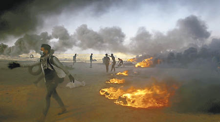 加薩的以巴衝突持續造成死傷。（美聯社圖片）
