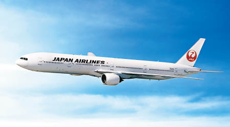 日本航空一架客機遇亂流。（資料圖片）