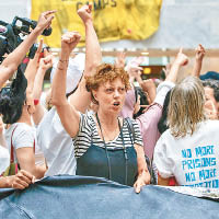 奧斯卡影后蘇珊莎朗頓參與示威。