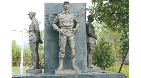 設於杭州的抗戰英烈雕像揭幕。（互聯網圖片）